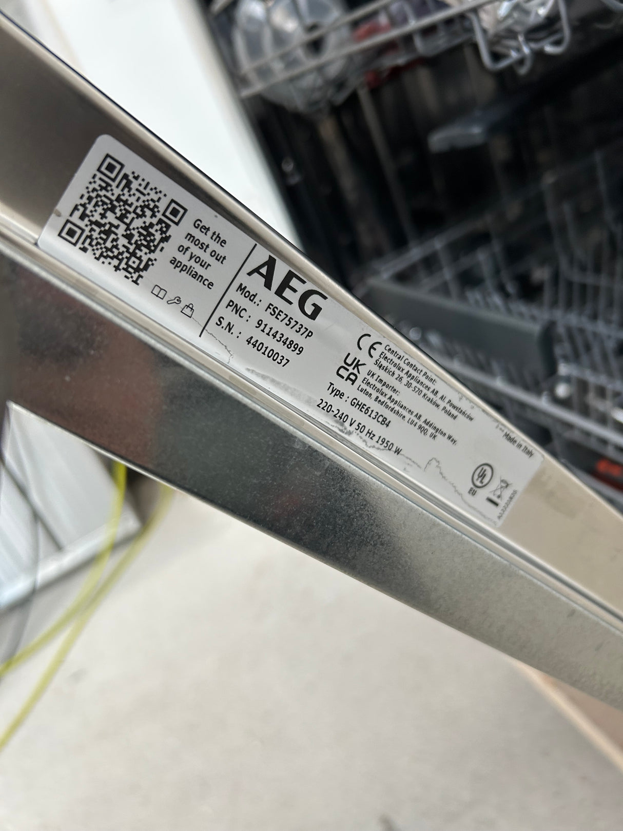 AEG FSE75737P Integrated Dishwasher