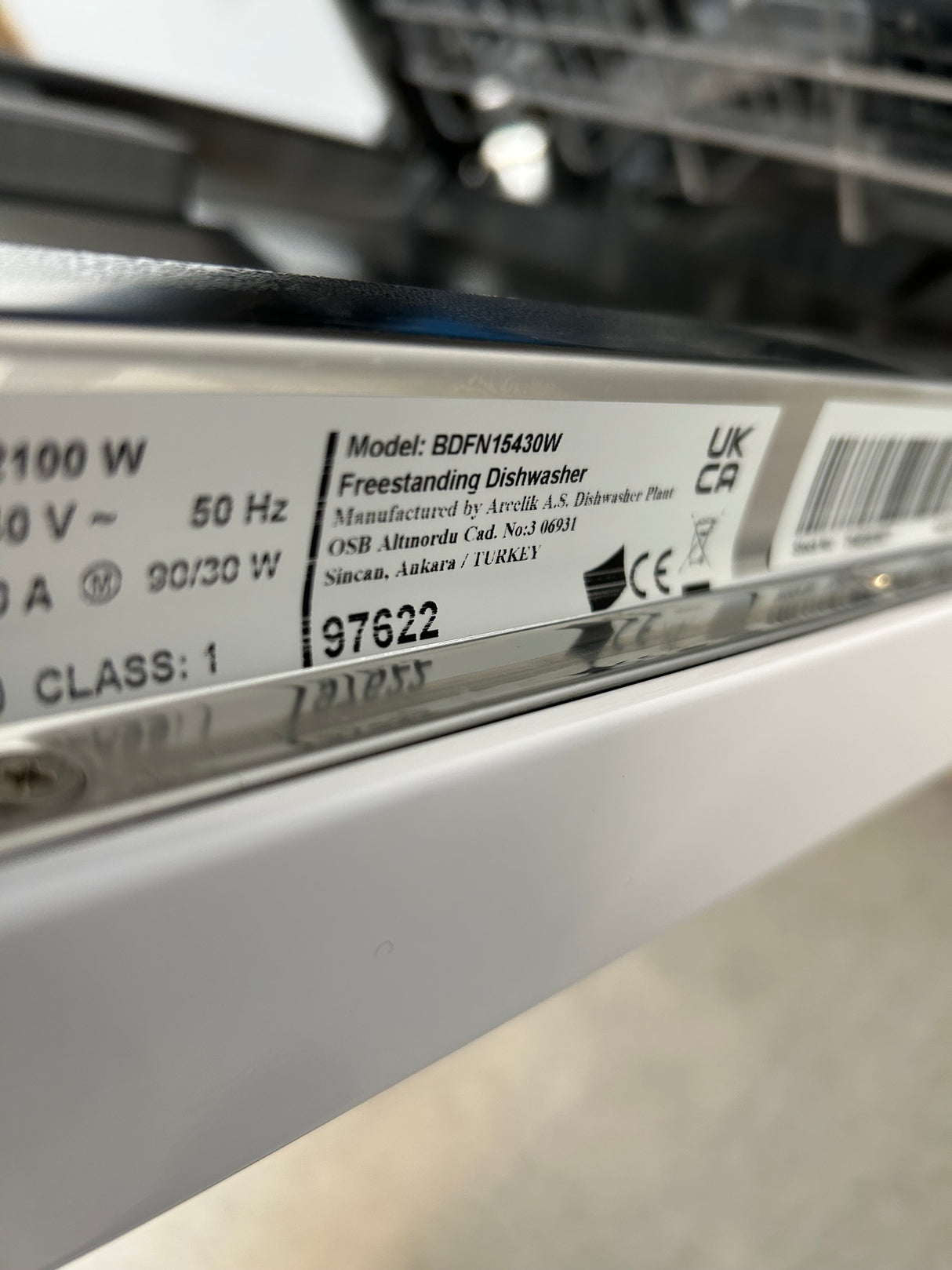 Beko HygieneIntense BDFN15430W Full Size Dishwasher