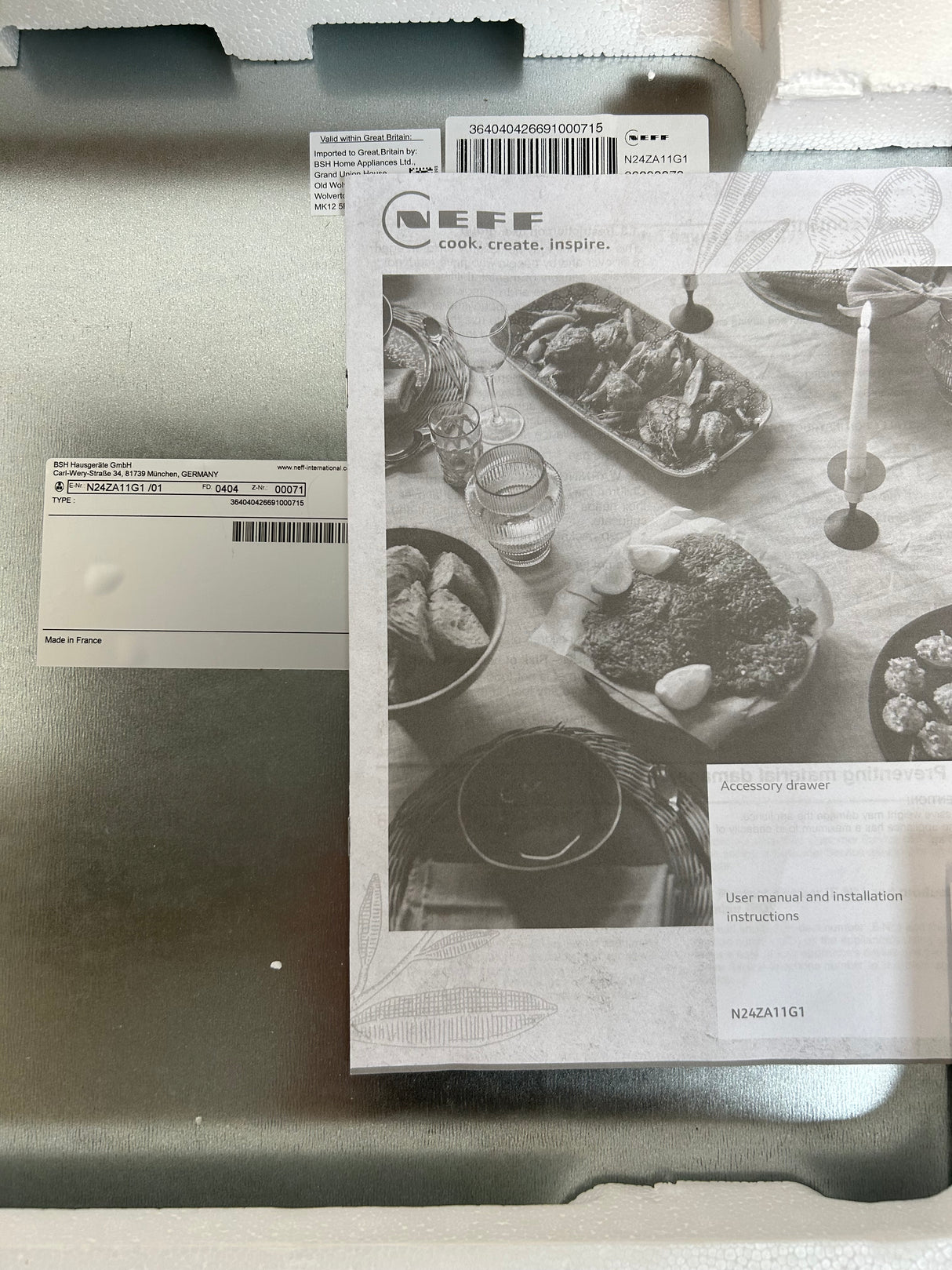 Neff N24ZA11G1 N70 Accessory Drawer